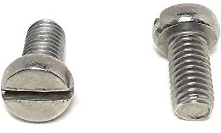 M5-.80 x 10 Stainless Steel Slotted Cheese Head Machine Screw DIN84 A2 M5x10 (25 Pieces)