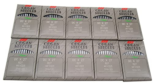Organ Needle - 100 Organ B27 DCX27 Overlock Serger Sewing Machine Needles (Needle Size:DCX27 11/75)