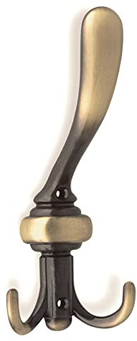 1 Kleiderhaken/Garderobenhaken Haken für Garderobe Siro Camar 557/ZN10 altmessingfarbig