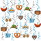30 Stück Oktoberfest Deko Set, Oktoberfest Deckenhänger Wirbel Spiral Girlande für Bayrisch Deko Party bayrische