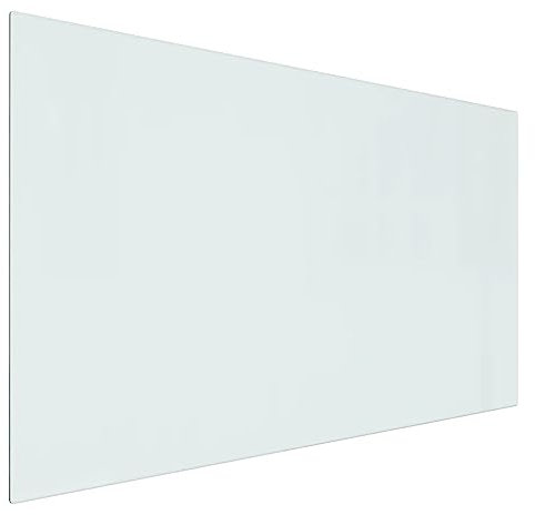 vidaXL Placa Resistente al Fuego contra Incendios Panel Protección contra Chispas Suelo Base Tablero de Vidrio para Chimenea Rectangular 100x60 cm