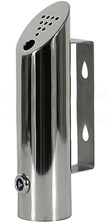 Wandaschenbecher, Außenaschenbecher, Edelstahl-Wandaschenbecher, wasserdicht, leicht zu reinigen, öffentlicher Aschenbecher für Einkaufszentrum, Hotellobby, Aufzug, Eingang, 1,97 x 7,87 Zoll.