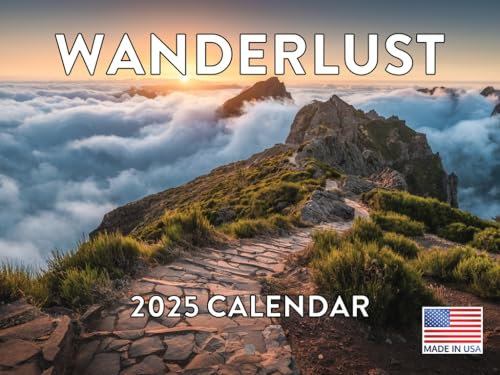 Wanderlust Calendar 2027 Beautiful Landscape Monthly Wall Calender 12 Month