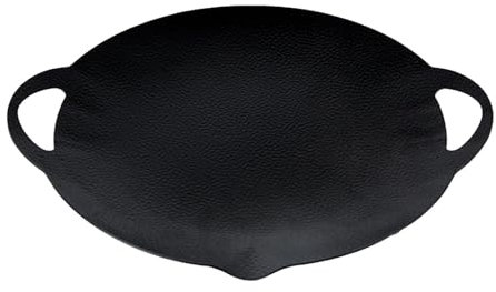 Folpus Padella per griglia per Barbecue Padella per Piastra Padella Teppanyaki Padella Portatile per Barbecue Griglia per Cucina Domestica Campeggio Interno, 29 Cm