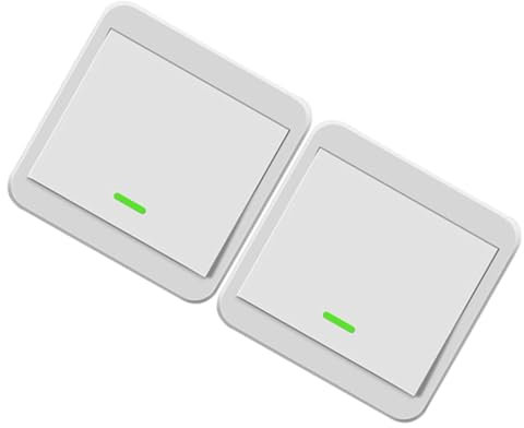 HOMSFOU Conmutador Inalambrico Interruptor Remoto Panel Inteligente Fácil De Instalar Duradero