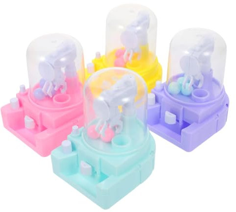 Toddmomy 4pcs Catching Candy Machine Mini Claw Toy for Boys and Girls Funny Grabbing Machine Boy Girl Toy Party