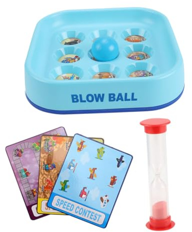 WOONEKY Juguete De Pelota Soplante Educativa para Niños Pequeño Color Aleatorio Desarrollo Respiratorio Alivio del Estrés Juego De Soplo Familiar