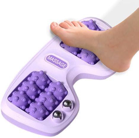 Roller del piede - Massager della fascia plantare per gambe, muscolare con terapia fisica, rullo d'anca portatile per uomini, donne, atleti, viaggi, casa, palestra e pratica yoga usano 11.42x