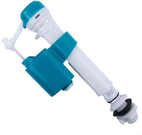 Válvula de descarga de entrada de entrada inferior de cisterna de inodoro con altura ajustable de 21 a 30 cm, silencioso ahorro de agua, flotador de llenado ABS para sistema de descarga manual de alta