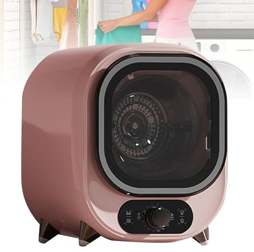 Capacity Compact Portable Spin Dryer with Stainless Steel Tub, Compact Portable Tumble Dryer Condenser,0.8kg Load Capacity For Countertop Or Wall Mounted Use 450W for Apartment, Dorm(C)