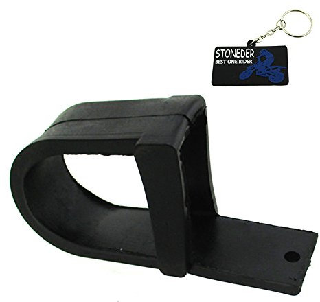 Stoneder Protecteur de chaîne et patin de bras oscillant en caoutchouc noir pour moto tout-terrain de 50cc, 70cc, 90cc, 110cc et 125cc.