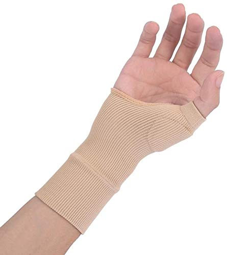 Brrnoo Daumen Hand Handgelenk Unterstützung, 1 Paar Elastische Beige Daumen Unterstützung, Gel Silikon Gefüllt Arthritis Gelenk Verstauchungen Handschuh Zur Schmerzlinderung