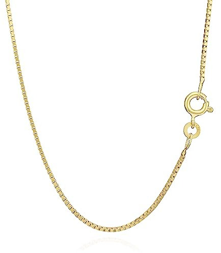 NKlaus 42cm Venezianerkette 333 Gelbgold 8 Karat elegante Halskette filigrante Breite 0,8mm Collier 1,9g federleicht 9308