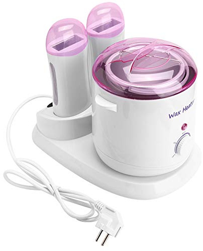 Machine d'épilation, 3 - en - 1 Chauffe-Cire de Commutateurs séparés Fiables 800ml, réglable Cire Chauffe Appareil de Chauffage sans Douleur épilation Machine pour Salon de beauté(EU Plug 220V)