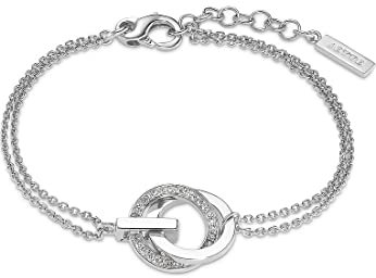 JETTE Damen-Armband 925er Silber 30 Zirkonia One Size, Silber 32018222