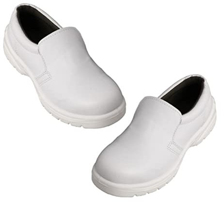 DECHOUS Atmungsaktive Weiße Sicherheitsschuhe Arbeits Und Werkstattschuhe Mit Anti Smash Funktion Und Leichtem Netzmaterial Für Herren