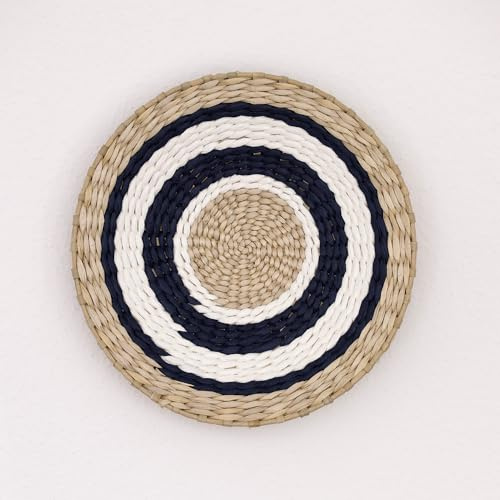 DECCARO Väggkorg Boho Marina, blå, medium