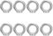 8 PCS Lifting Ring, M5 Male Thread Eye Bolts, For Marine Bolts and Engineering Lifting Equipment Anneaux De Levage M5 En Acier Inoxydable, Boulon Avec Filetage Piton à Visser