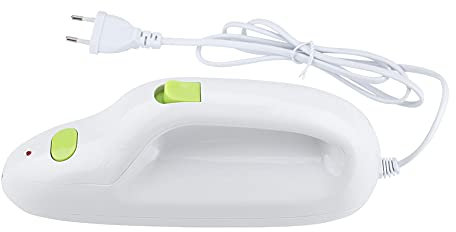 Edelstahl -Doppelblätter Elektromesser, ABS -Körper, Sicherer Doppelschalter, Brandneues -Design, Leicht zu Reinigen, für Brot, Gefrorenes Fleisch, Schinken mit Bequemlichkeit,