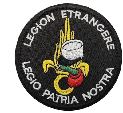 Écusson brodé de l'armée - Légion française - 8 x 8 cm