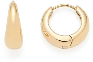 JEWELS BY LEONARDO Ohrringe Ciao Clothilde • 1 Paar Creolen aus goldfarbenem Edelstahl • opulente, tropfenförmige Klapp-Kreole • Schmuck Geschenk für Frauen • 025741