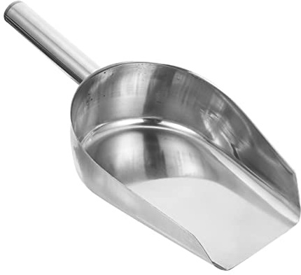 Hemobllo Pala Inoxidable Multifuncional para Hielo y Pequeña Resistente para Cocina Fiestas y Porcionamiento de Helado