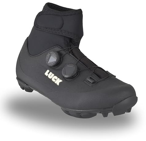 LUCK Winter MTB-Winterradschuhe mit SHD-Carbon-Sohle und Präzisionsdrehsystem mit 2 Klettverschlüssen. (38 EU)
