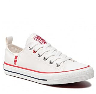 Big Star Damen Low-Top Sneakers W Jj274130 Weiß Sneaker, 37 EU