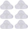 MEETOZ 6pcs Replacement Pads Compatible For H2O H20 X5 Steam Mop Cleaner Floor Washable Microfibre Pads