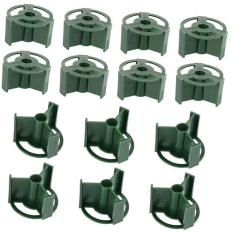 GALPADA 20pezzi Vasi Per Fiori Da Cimitero Base Stabilizzante Per Inserimenti Decorazioni Per Commemorazioni e Della Verde Scuro