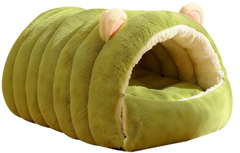 Genérico Cama Cueva para Gatos,Cálido Suave Cómodo Lavable Pequeño para Gatitos - Calmante para Mascotas Cueva para Gatos Cubierta,para Dormitorio Apartamento Habitación Sala De Estar Balcón