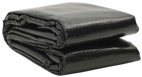 GeenYuu Poolöverdrag svart 300 x 200 cm PE solfilm med luftkammare, isolerande poolpresenning för uppvärmning, UV-beständig, rivtålig, vattentät, skydd mot smuts och avdunstning