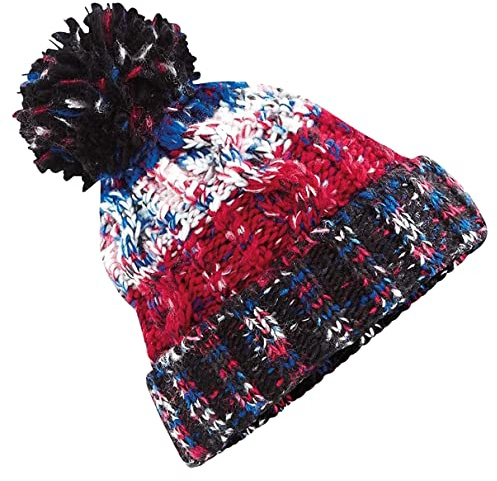Beechfield Unisex vuxna korkskruv stickad pom mössa hatt