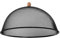 Rivanto® Fliegenhaube Schwarz Ø 43 cm Tellerglocke mit Trageknauf, Teller Abdeckung für Lebensmittel beim Grillen