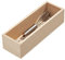 iDesign Schubladeneinsatz für die Küche, Besteckkasten aus Paulownia-Holz für die Küchenschublade oder den Schrank, Schubladen Organizer für Besteck, beige, 25.4x8.5x6.9cm
