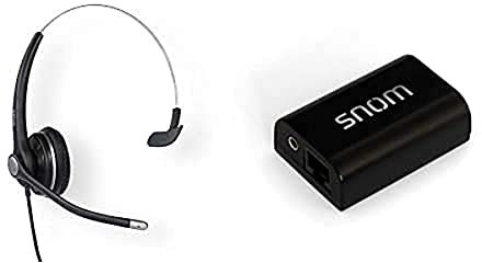 Snom A100M + EHS Monaural Schnurlos Headset Set Desktop-IP-Telefon mit Headset A100D und EHS Wireless Headset Adapter IP-Desktop-Telefone D3xx / D7xx / 8XX / 7XX / 3XX