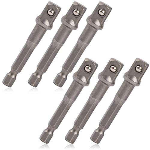 3/8 Impact Adapter Set - Square Socket Bit Adapter, 1/4 to 3/8 Inch Extension Socket Driver Bits for Automotive DIY