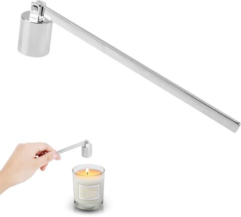 Spegni Candela, Spegnitore per Candele, Candela Snuffer, Estintore per Candele, Spegni Candele a Forma di Campana con Manico Lungo, per Spegnere la Fiamma in Modo Sicuro, per la Maggior Parte delle
