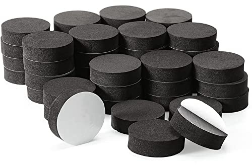 Dciustfhe Lot de 48 pieds de pot de fleurs invisibles en caoutchouc naturel pour plantes d'extérieur lourdes, pots de fleurs
