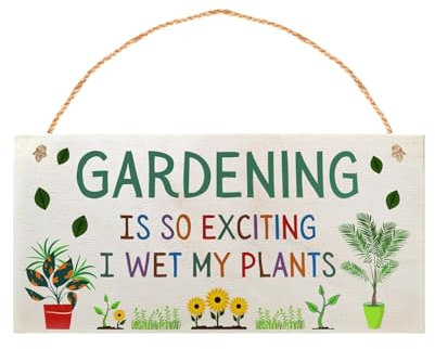 Cartello in Legno Rettangolare per Fiori da Giardino, Decorazione Creativa per gli Amanti delle Piante