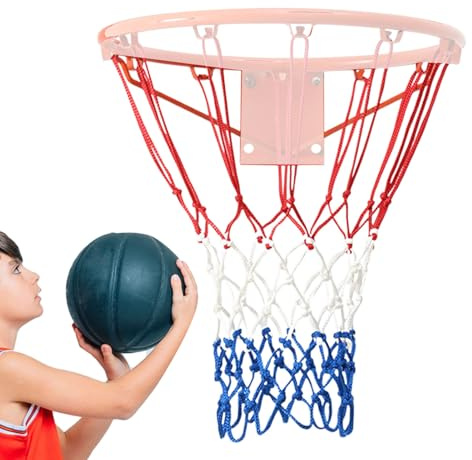 Basketball Net Portable Portable Indoor Or Outdoor Heavy Duty Thickened Net | Competition for Kids Adults Outdoor Playground Stadiums Physical Education Classes Basketball Games Competition