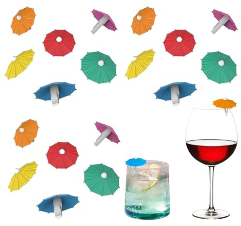 MIYUANGKJ Marcadores de vidrio de silicona, marcadores de bebidas de vidrio, marcador de vino, marcadores de vidrio reutilizables, marcadores de vidrio, Wine Glass Charms, etiquetas para copas de