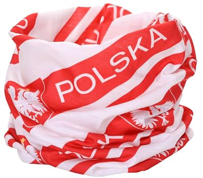 Poland Polska Neck Gaiter Tube Scarf (Bandana Balaclava Ski Mask Headband)
