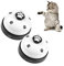 Yeenao Pet Training Bells with Paw Prints,2 Pack Dog Doorbell Set for Toilet/Hiking Training, Puppy & Cat Communication Device - No Install Reception Bell for Home & Outdoor Use