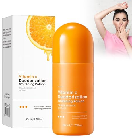 Déodorant Aisselle Anti-Foncé Vitamine C Parfum 100% Naturel, Réduit la transpiration et la pigmentation, vitamine C, Déodorant Aisselles, Contrôle Naturel des Odeurs et