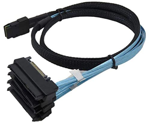 NUOBESTY 0.5m Cable De Datos Sas Cable Mini Sas Adaptador De Disco Duro Para Uso Computadoras