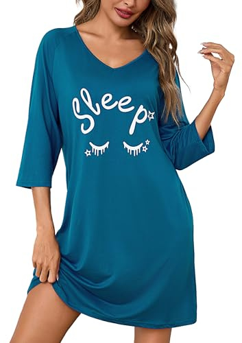 Bresdk Camicia da Notte Donna Cotone per Allattamento e Parto | Modello a manica corta pensato per ospedale e puerperio, leggero da indossare ogni giorno con apertura pratica