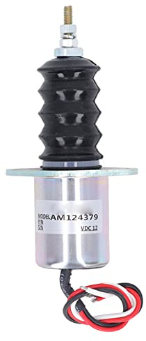 Válvula solenoide de cierre AM124379, válvula de parada del motor, solenoide de parada del motor de acero inoxidable para tractores y cargadores de césped F915, F925,
