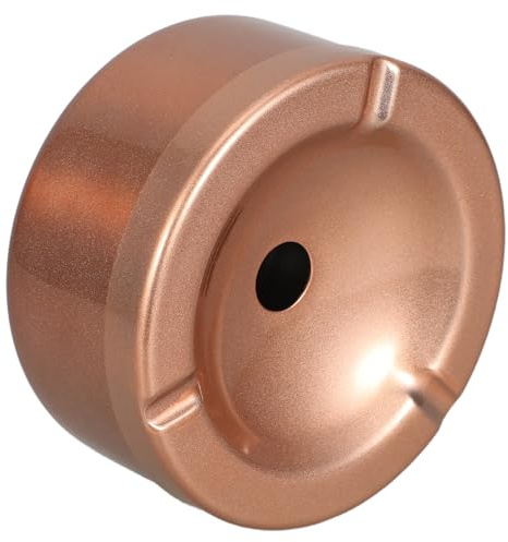 BESPORTBLE Cenicero para Patio Exterior - Cenicero Impermeable para Balcón con Tapa - de Acero Inoxidable Resistente Al Viento Y sin Humo para Jardín, Patio, Hogar Y Oficina, Color Oro Rosa