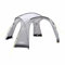 Eurohike 3.5m x 3.5m Dome Shelter with 4 Doors with Mesh Windows, Waterproof & Durable Large Gazebo, Ideal for Camping, Garden Parties and Outdoor Events, 1500mm HH, Grey